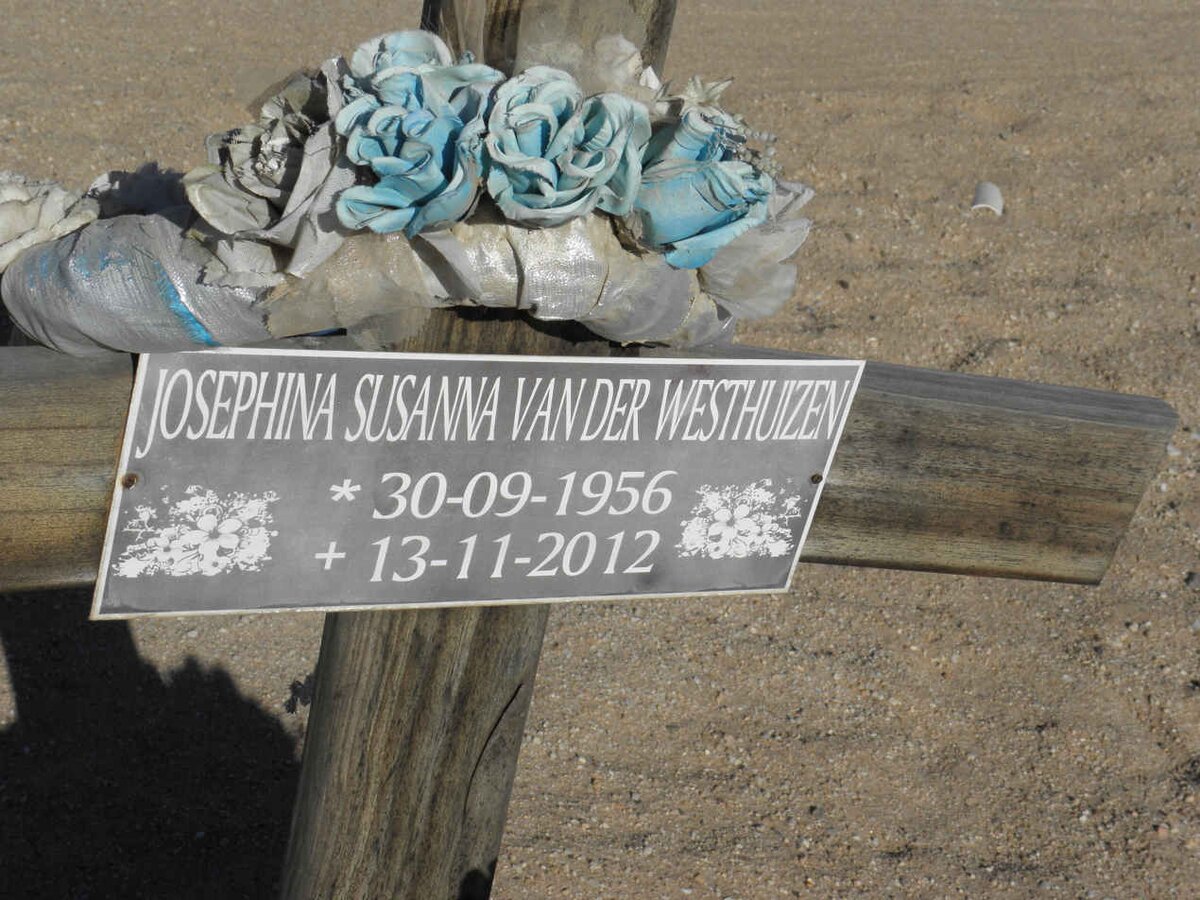 WESTHUIZEN Josephina Susanna, van der 1956-2012