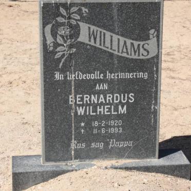 WILLIAMS Bernardus Wilhelm 1920-1993