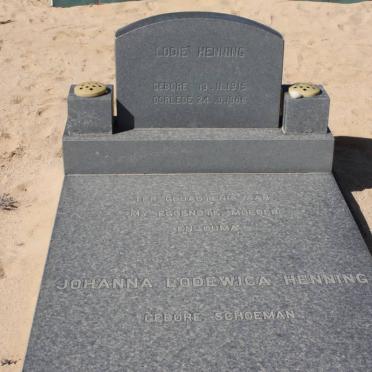 HENNING Johanna Lodewica nee SCHOEMAN 1915-1986