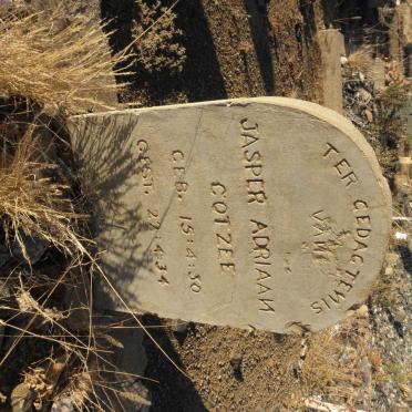 COTZEE Jasper Adriaan 1930-1934