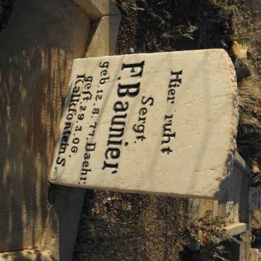 BAUNIER F. 1877-1906