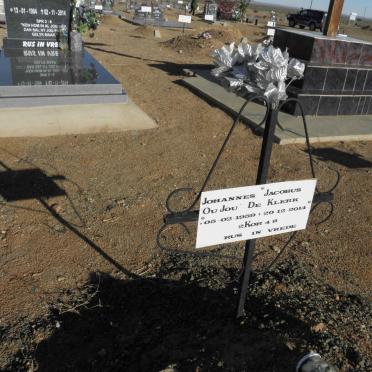 KLERK Johannes Jacobus, de 1959-2014