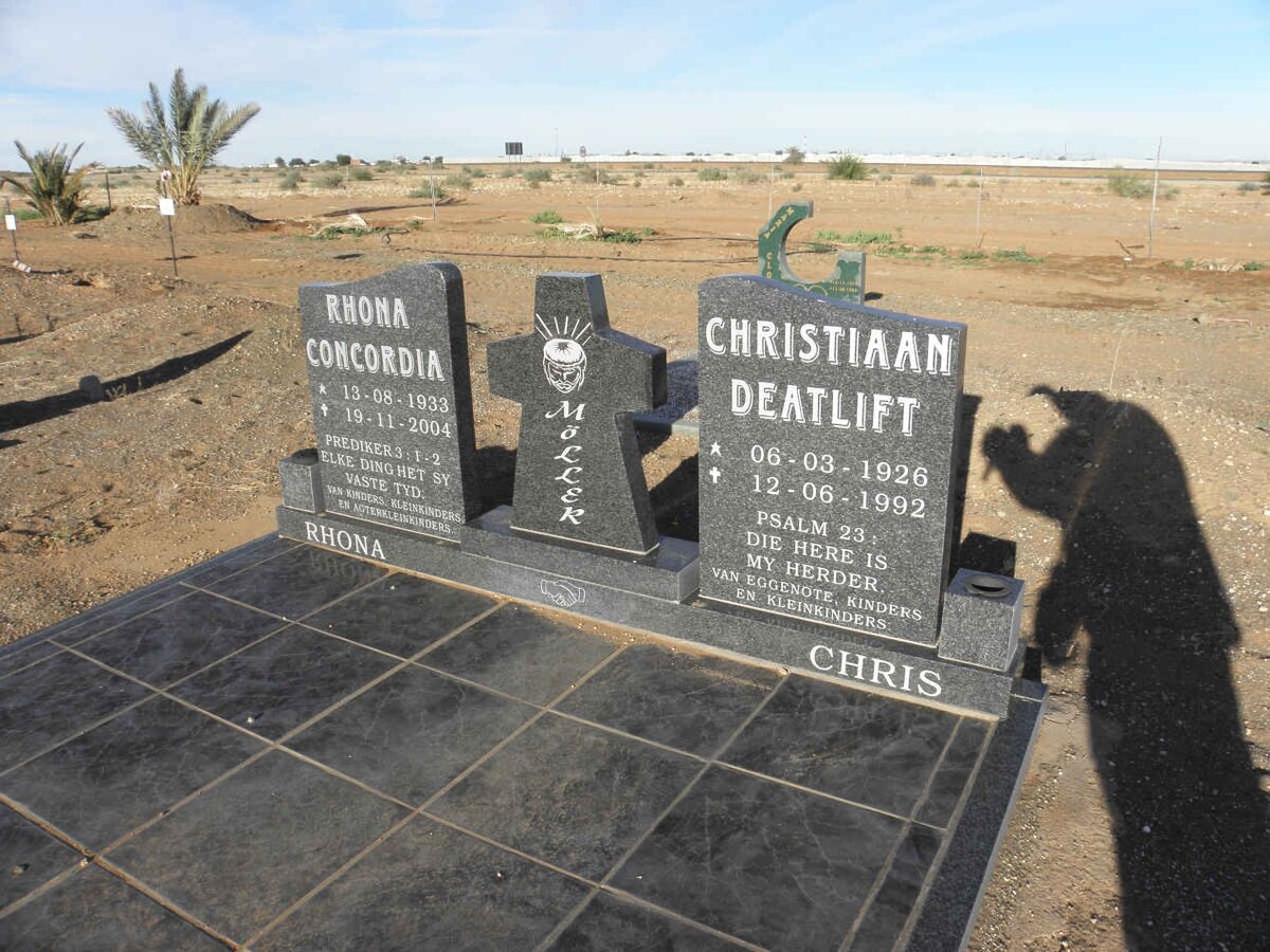 MOLLER Christiaan Deatlift 1926-1992 &amp; Rhona Concordia 1933-2004