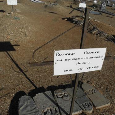CLOETE Rudolf 1956-2008
