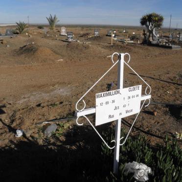 CLOETE Maximillion 1936-2004