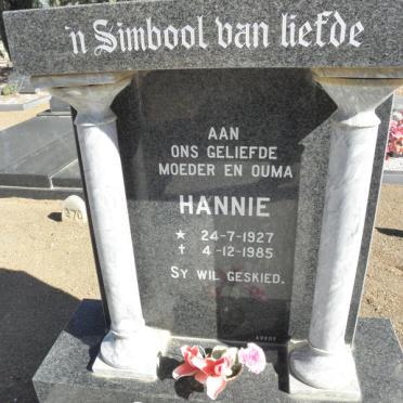 GOUSSARD Hannie 1927-1985