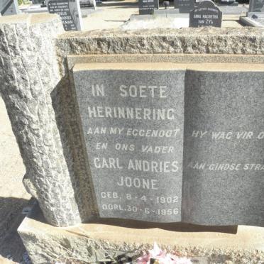 JOONE Carl Andries 1902-1956