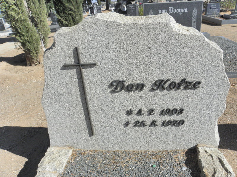 KOTZE Dan 1903-1970