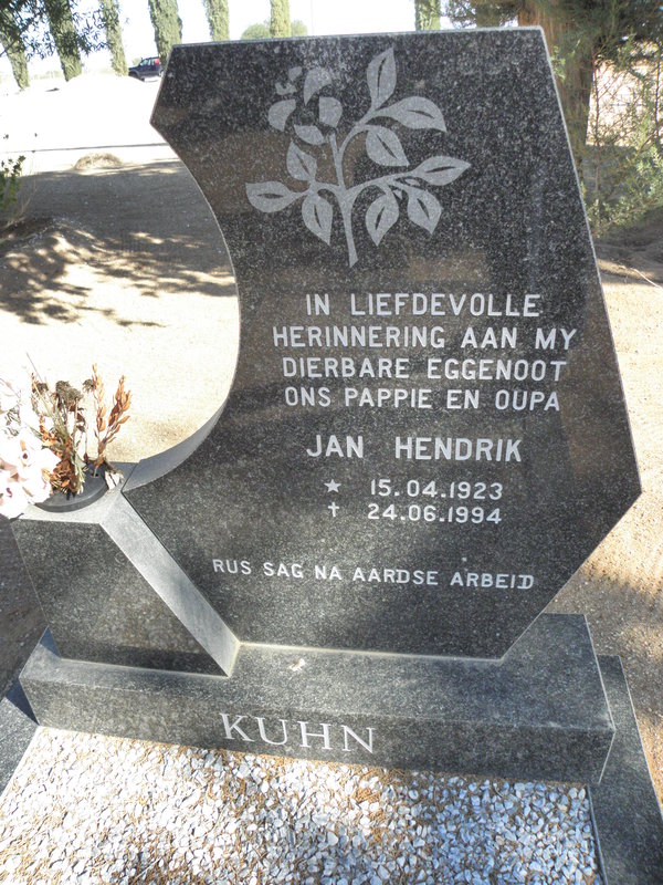 KUHN Jan Hendrik 1923-1994