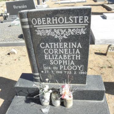 OBERHOLSTER Catherina Cornelia Elizabeth Sophia nee DU PLOOY 1916-1990