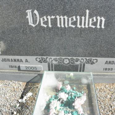 VERMEULEN Andries C.M. 1899-1979 &amp; Johanna A. 1918-2005