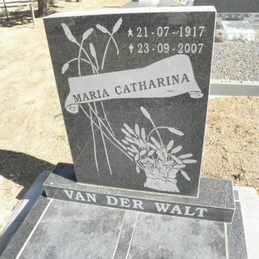 WALT Maria Catharina, van der 1917-2007