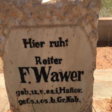 WAWER F. 1882-1905