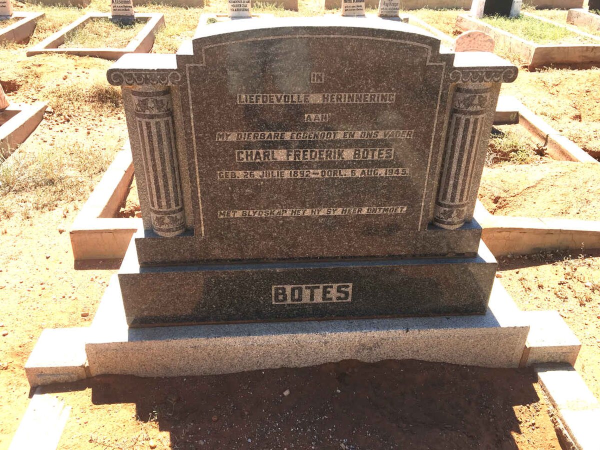 BOTES Charl Frederik 1892-1945