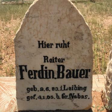 BAUER Ferdin. 1883-1905
