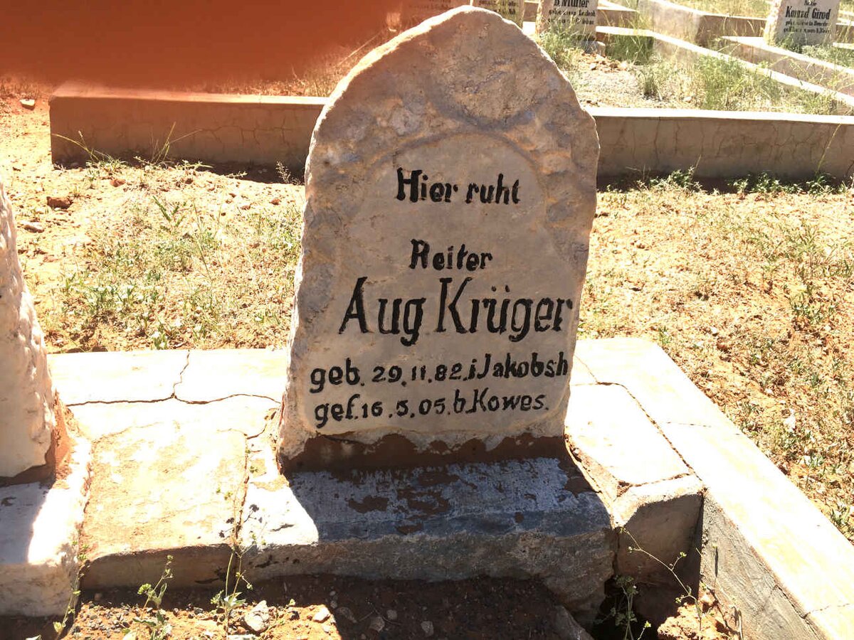 KRÜGER Aug. 1882-1905