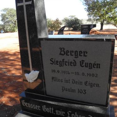 BERGER Siegfried Eugén 1914-1982