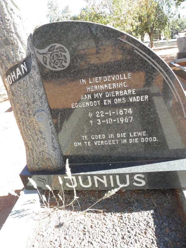 JUNIUS Johan 1874-1967