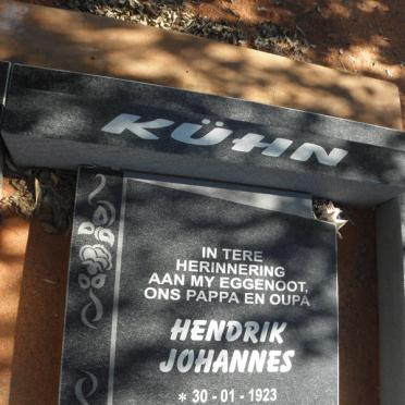 KUHN Hendrik Johannes 1923-2002