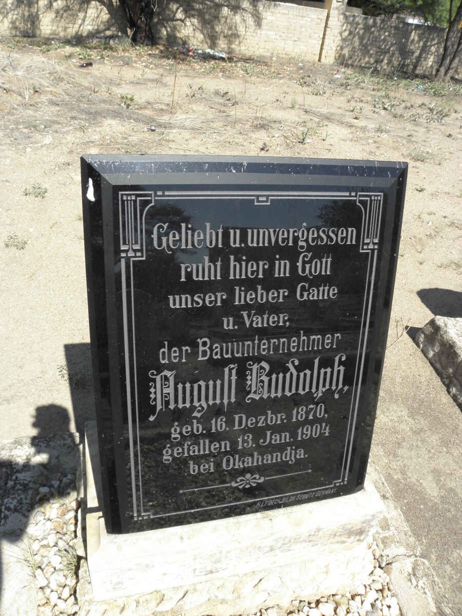 RUDOLPH August 1870-1904