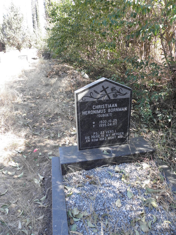 BORNMAN Christiaan Heronimus 1930-1955