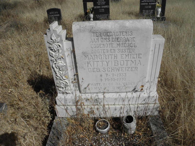 BOTMA Margrith Emilie nee SCHWEIZER 1933-1970