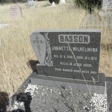BASSON Jannetta Wilhelmina 1906-1973
