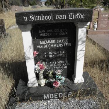 BLOMMENSTEIN M.F.J., van 1917-1995