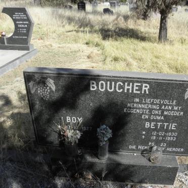 BOUCHER Boy 1927- &amp; Bettie 1930-1993