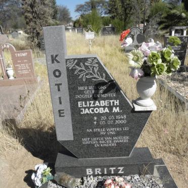 BRITZ Elizabeth Jacoba M. 1948-2000