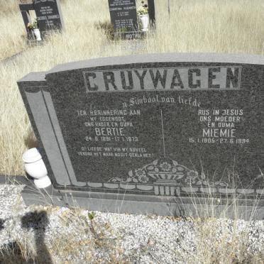 CRUYWAGEN Bertie 1891-1973 &amp; Miemie 1905-1994