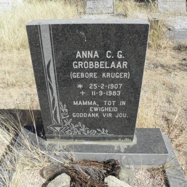 GROBBELAAR Anna C.G. nee KRUGER 1907-1983