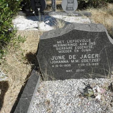 JAGER June, de 1935-1995