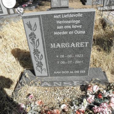 JANSEN Margaret 1923-2001