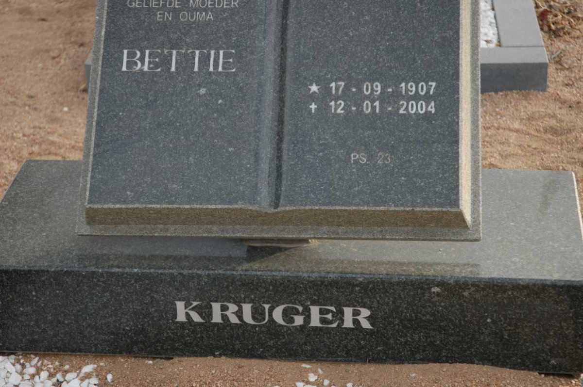 KRUGER Bettie 1907-2004