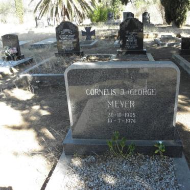 MEYER Cornelius J. 1905-1974