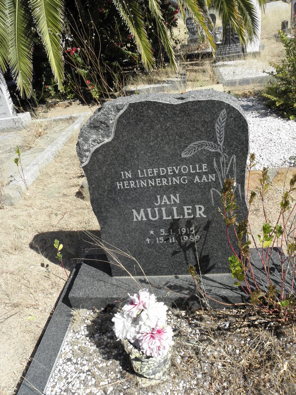 MULLER Jan 1915-1989