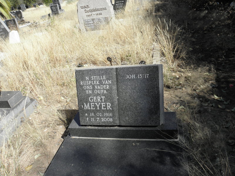 MEYER Gert 1916-2008