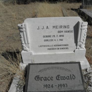 MEIRING J.J.A. 1896-1961 :: EWALD Grace 1924-1993