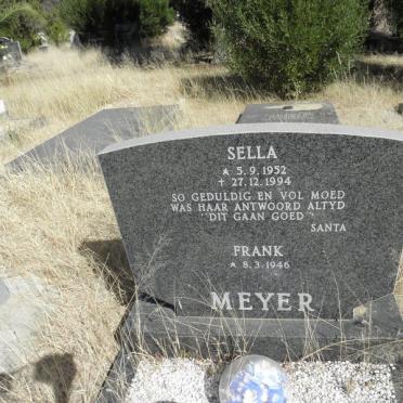 MEYER Frank 1946- &amp; Sella 1952-1994