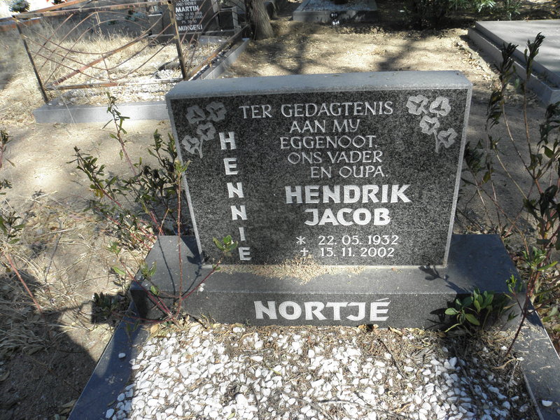 NORTJE Hendrik Jacob 1932-2002