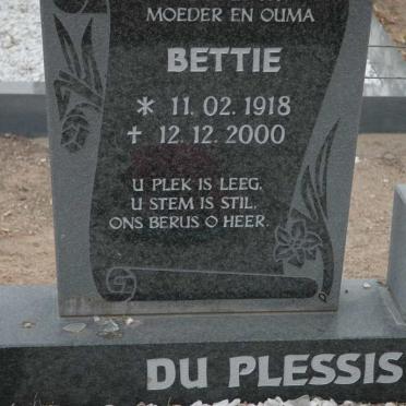 PLESSIS Bettie, du 1918-2000