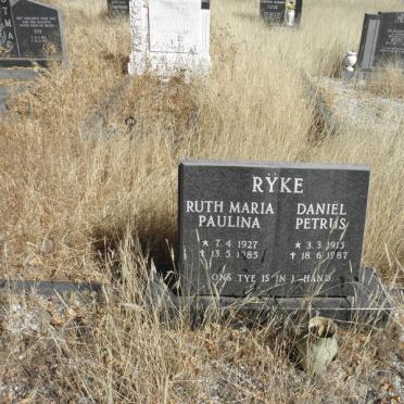 RŸKE Daniel Petrus 1915-1987 &amp; Ruth Maria Paulina 1927-1985