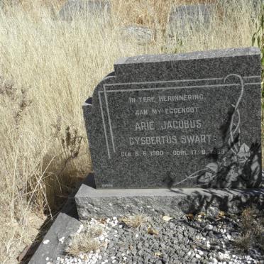SWART Arie Jacobus Gysbertus 1900-1968