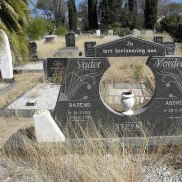 STEYN Barend 1901-1988 &amp; Andrea 1912-