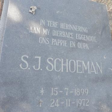 SCHOEMAN S.J. 1899-1972