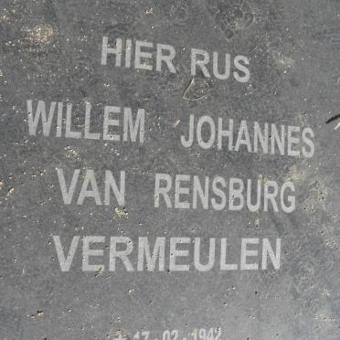 VERMEULEN Willem Johannes Van Rensburg 1942-2007