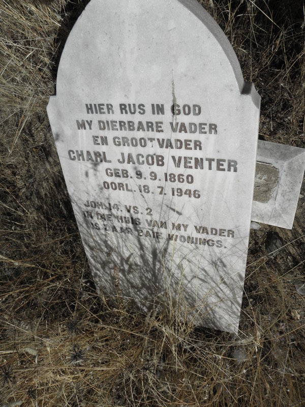 VENTER Charl Jacob 1860-1946