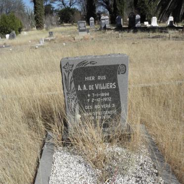 VILLIERS A.A., de 1894-1972