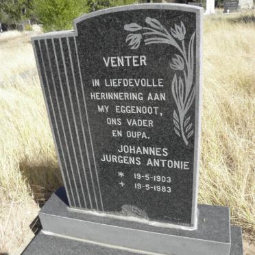 VENTER Johannes Jurgens Antonie 1903-1983